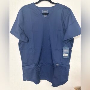 Cherokee V-Neck Scrubs Workwear Revolution Soft Stretch Easy Care WW620 Navy M